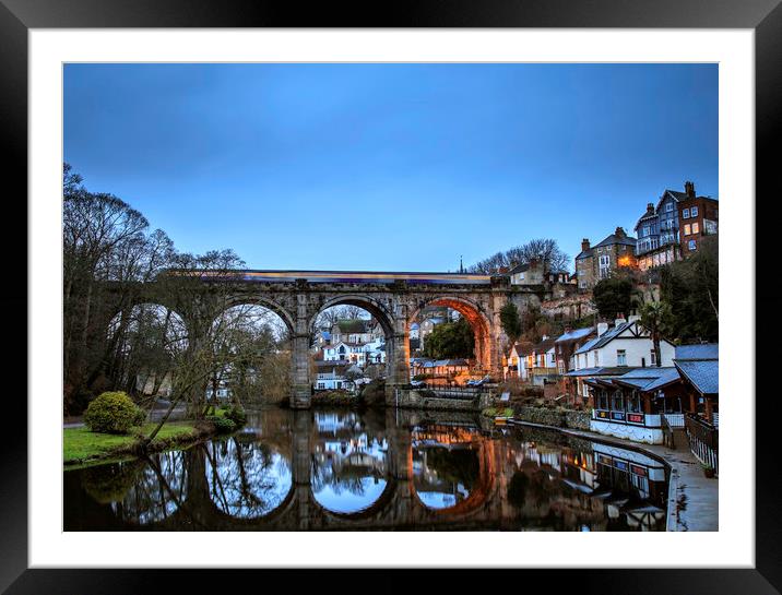 Knaresborough Bridge, Yorkshire Framed Mounted Print by John Hall