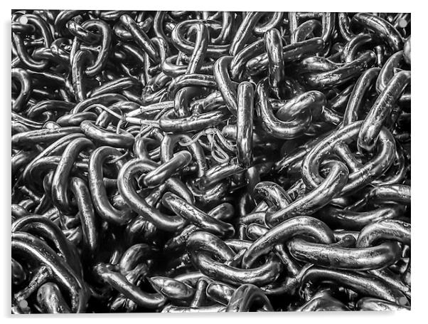 Steel Anchor Chain Acrylic by Naylor's Photography