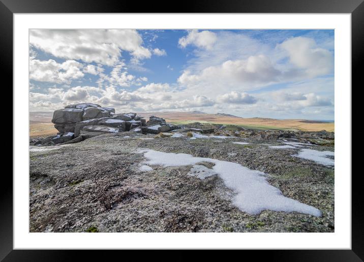Belstone common to Higher Willhays Framed Mounted Print by Images of Devon