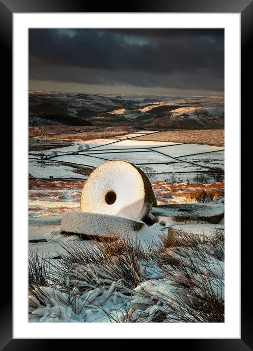 Stanage Millstones #2 Framed Mounted Print by Paul Andrews