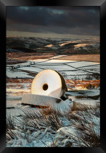 Stanage Millstones #2 Framed Print by Paul Andrews