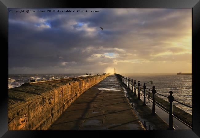 Blustery start to the day Framed Print by Jim Jones