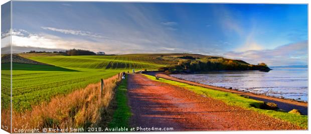 South bank of River Tay Canvas Print by Richard Smith