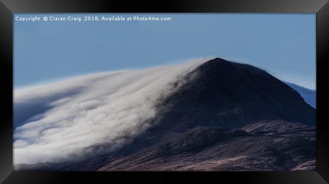 Muckish mountain  Framed Print by Ciaran Craig