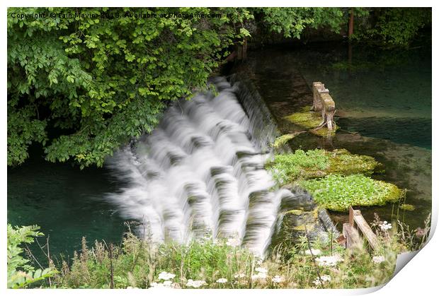 The Waterfall Steps Print by Iain Mavin