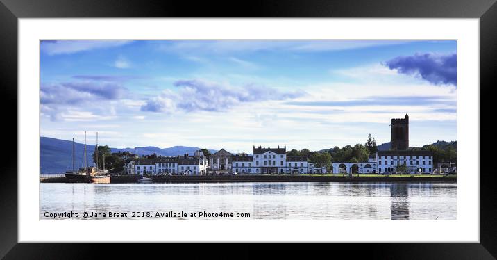 The Enchanting Village of Inveraray Framed Mounted Print by Jane Braat