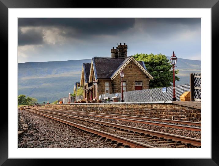 Ribblehead Railway Station North Yorkshire England Framed Mounted Print by John Hall