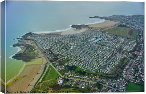 Porthcawl South Wales By Air Canvas Print by Janet Simmons
