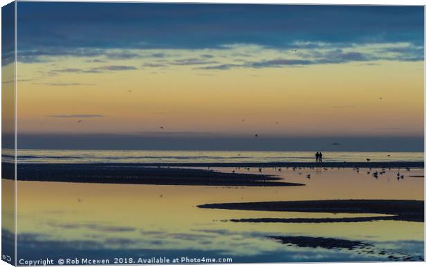 Ainsdale Sands Southport UK Canvas Print by Rob Mcewen