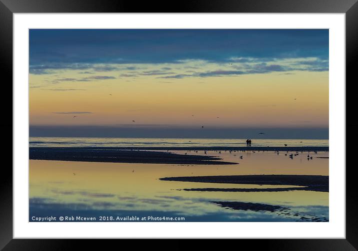 Ainsdale Sands Southport UK Framed Mounted Print by Rob Mcewen