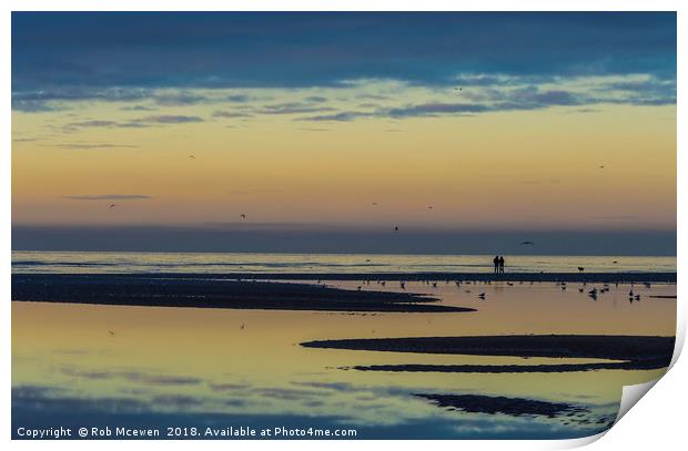 Ainsdale Sands Southport UK Print by Rob Mcewen