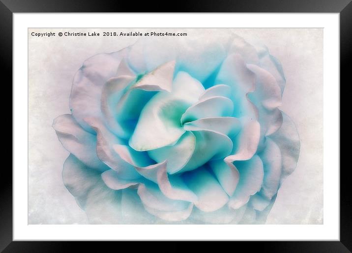 Shades Of Blue Framed Mounted Print by Christine Lake