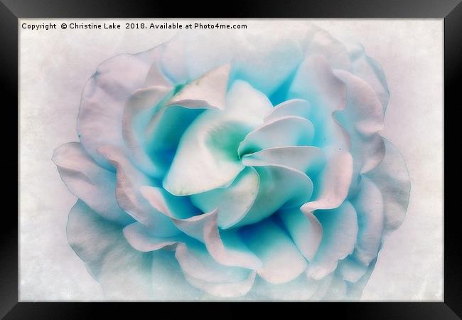 Shades Of Blue Framed Print by Christine Lake