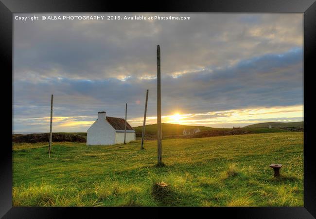 Clachtoll Salmon Bothy, Sutherland, Scotland Framed Print by ALBA PHOTOGRAPHY