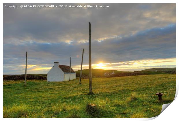 Clachtoll Salmon Bothy, Sutherland, Scotland Print by ALBA PHOTOGRAPHY