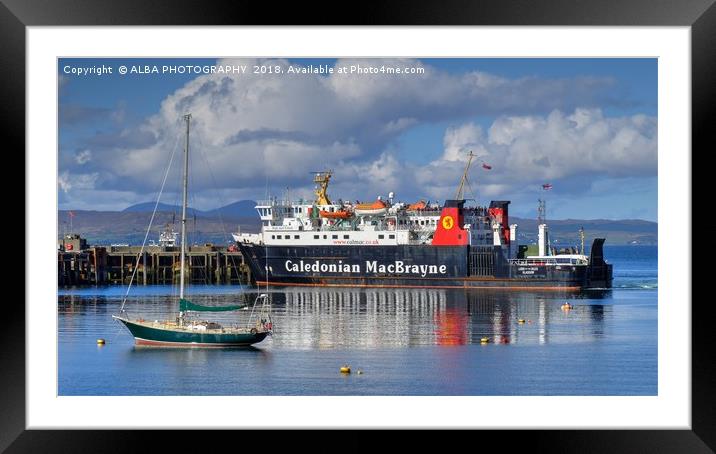 Mallaig Harbour, North West Scotland Framed Mounted Print by ALBA PHOTOGRAPHY