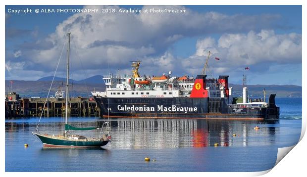 Mallaig Harbour, North West Scotland Print by ALBA PHOTOGRAPHY