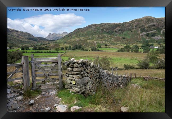 Gate to the Cumbrian Lake District Framed Print by Gary Kenyon