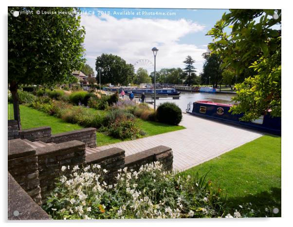 Bancroft Gardens, Stratford-upon-Avon, Warwickshir Acrylic by Louise Heusinkveld