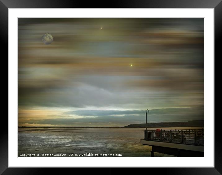 All's Quiet over the Bristol Channel Framed Mounted Print by Heather Goodwin