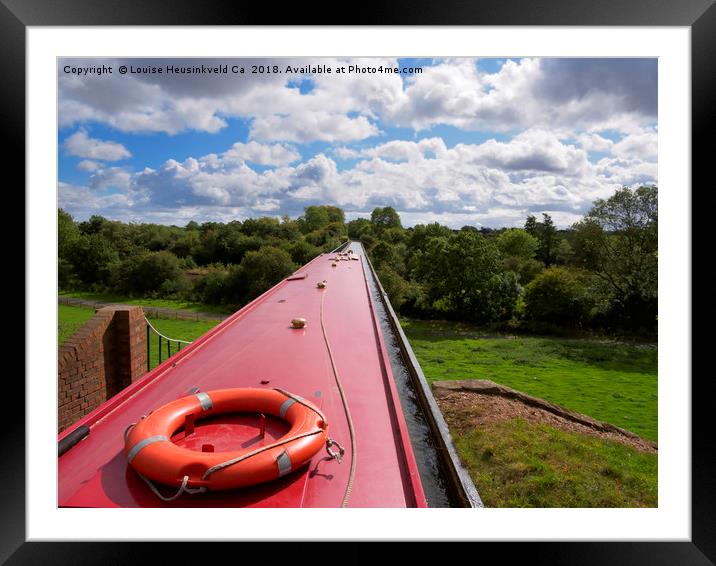 Edstone Aqueduct, Stratford-on-Avon Canal, Warwick Framed Mounted Print by Louise Heusinkveld