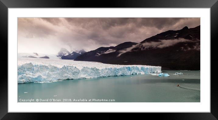 Glacier Perito Moreno Framed Mounted Print by David O'Brien