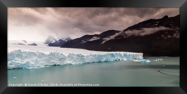 Glacier Perito Moreno Framed Print by David O'Brien