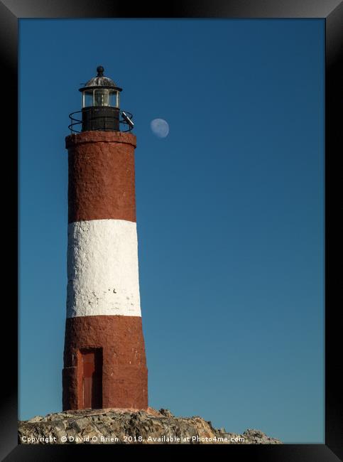 Faro Les Eclaireurs Lighthouse Framed Print by David O'Brien