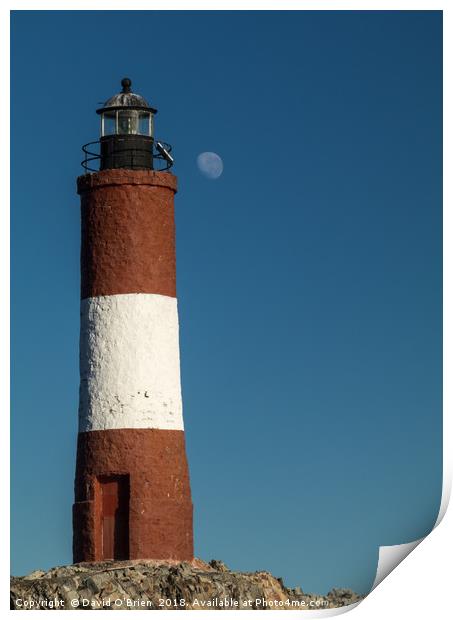 Faro Les Eclaireurs Lighthouse Print by David O'Brien