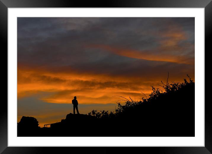 Contemplation At Sunrise Framed Mounted Print by Steve Purnell