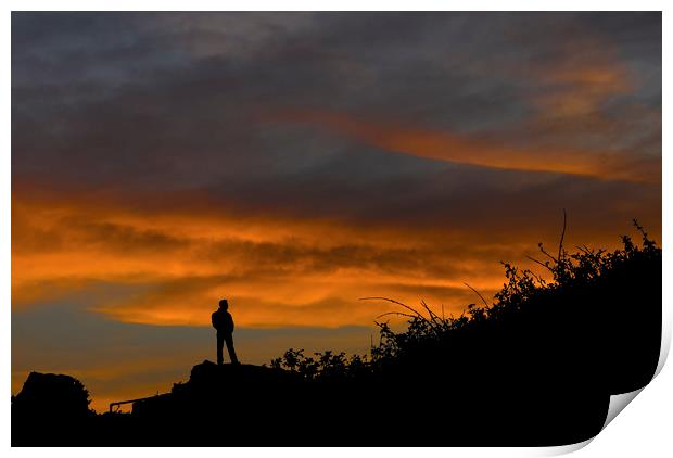 Contemplation At Sunrise Print by Steve Purnell