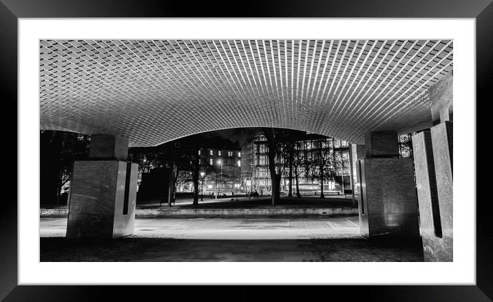 Civic Centre Archway Framed Mounted Print by Naylor's Photography