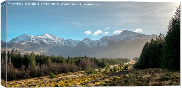 Walking the Bealach Brittle forest loop track #2 Canvas Print by Richard Smith