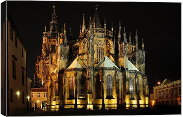 St. Vitus Cathedral Canvas Print by Adam Lucas