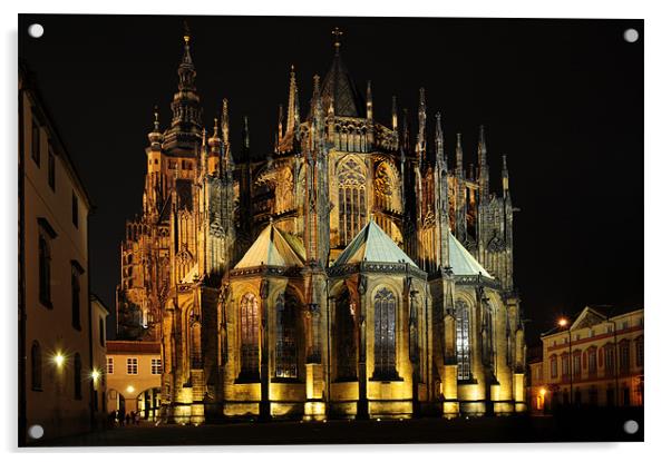 St. Vitus Cathedral Acrylic by Adam Lucas