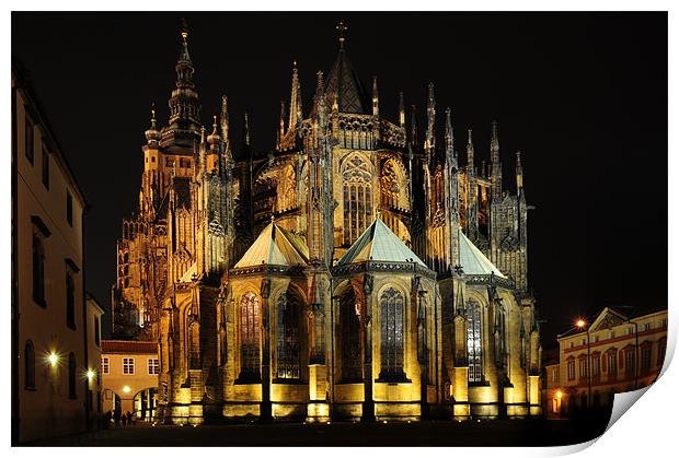 St. Vitus Cathedral Print by Adam Lucas