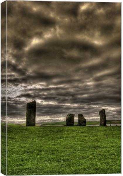 Standing Stones of Stennes, Orkney Canvas Print by Gabor Pozsgai