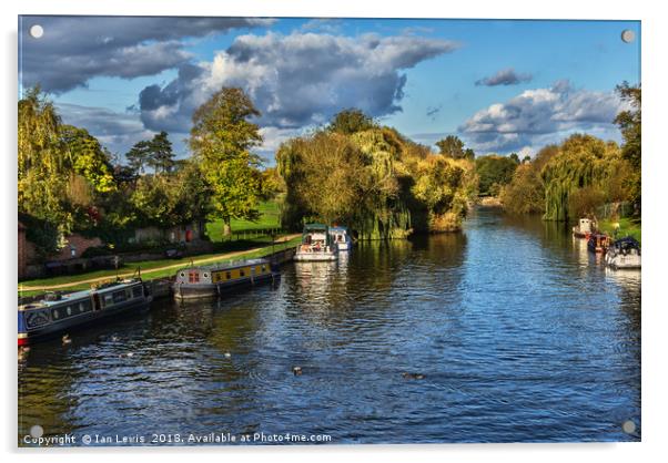 The River Thames at Wallingford Acrylic by Ian Lewis