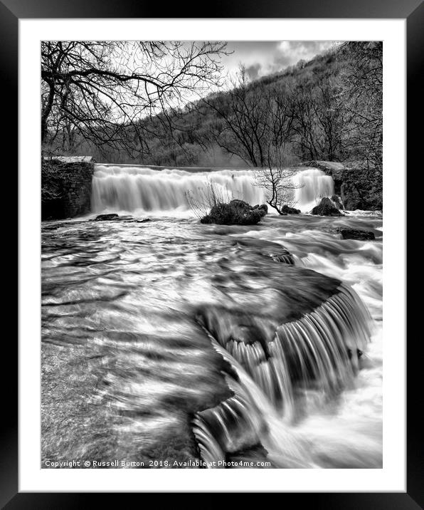 River Wye in full flow Framed Mounted Print by Russell Burton