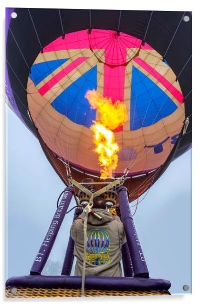 Hot air balloon Acrylic by Tony Bates