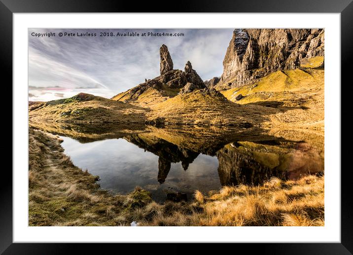 Old Man Of Storr Framed Mounted Print by Pete Lawless