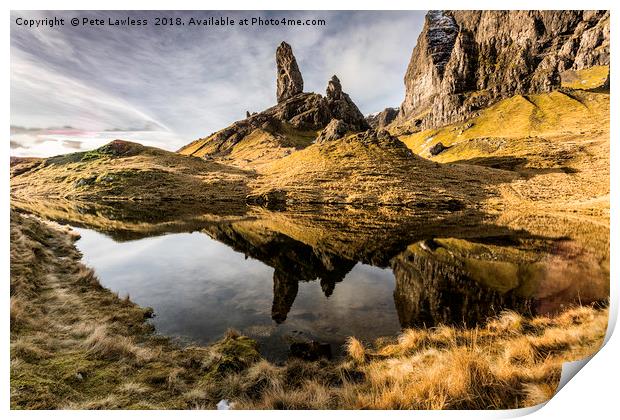 Old Man Of Storr Print by Pete Lawless