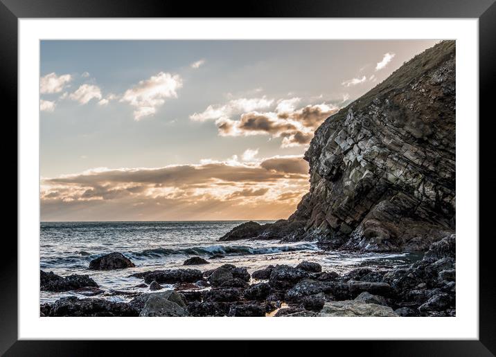 The Edge Framed Mounted Print by Lee Saunders