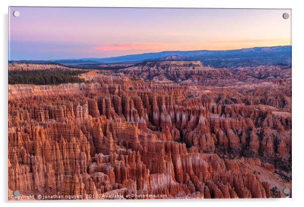 Bryce Morning Acrylic by jonathan nguyen