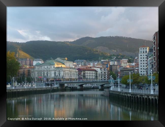 Bilbao City View Framed Print by Ailsa Darragh