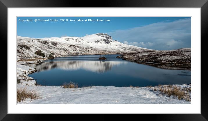 The Storr in winter #2 Framed Mounted Print by Richard Smith