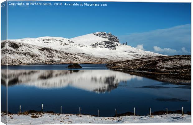 The Storr in winter #3  Canvas Print by Richard Smith
