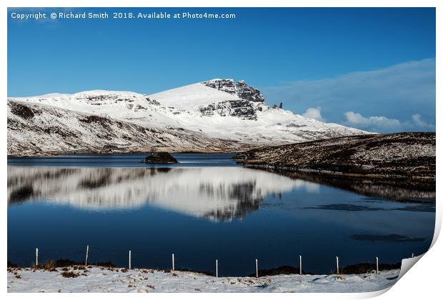 The Storr in winter #3  Print by Richard Smith