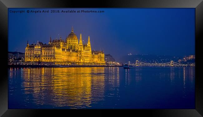 Blue Danube. Framed Print by Angela Aird