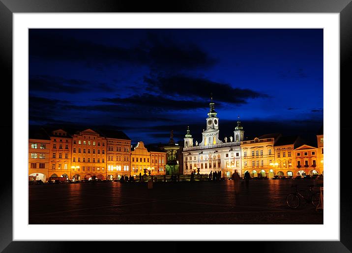 Ceské Budejovice Square Framed Mounted Print by Adam Lucas